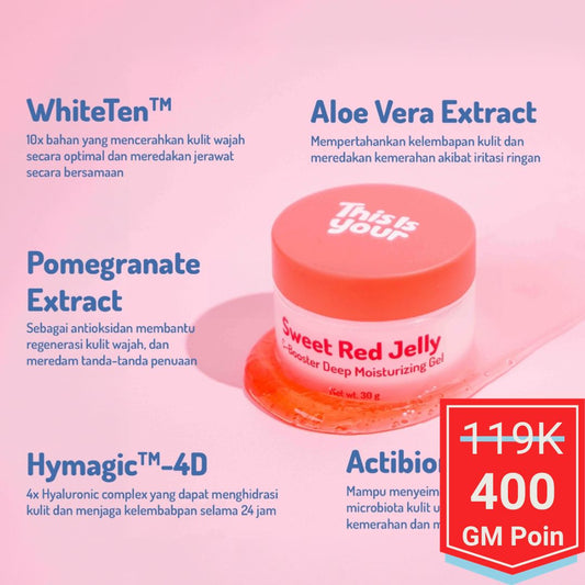 This is Your - Sweet Red Jelly - C-Booster Deep Moisturaizing Gel- Glow Mates Exclusive