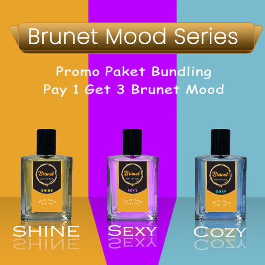 Parfum BRUNET MOOD Series Bundling 1 Paket isi 3 botol ALL Varian - 600 Poin GM