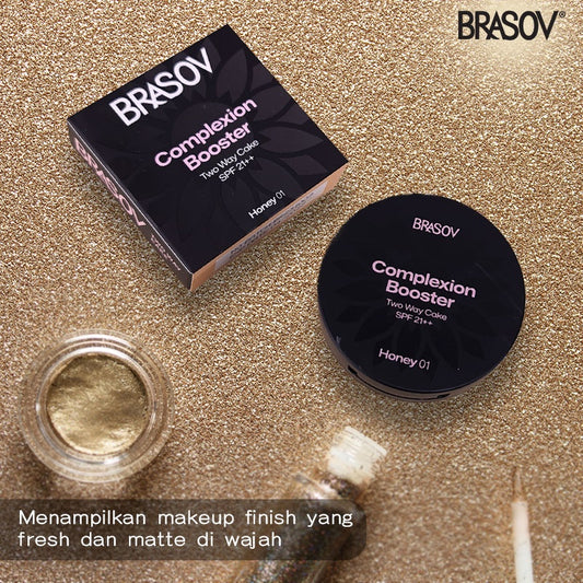 BRASOV Complexion Booster Two Way Cake SPF 21++ - 150 Poin GM