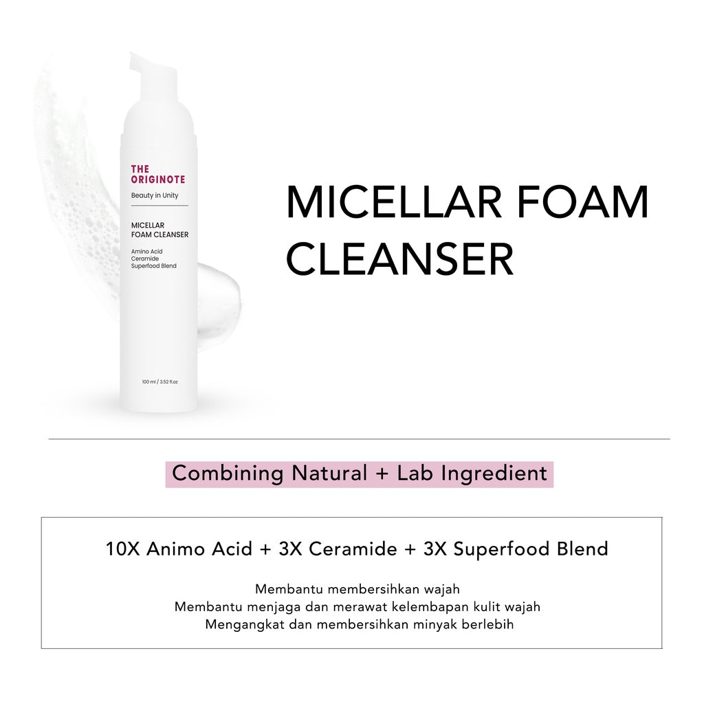 The Originote Micellar Foam Cleanser - Glow Mates Exclusive