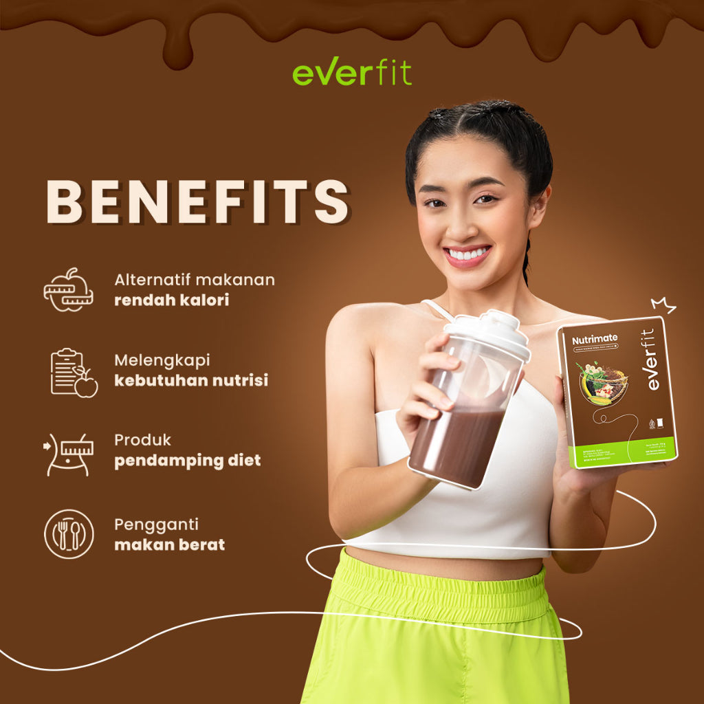 Everfit Nutrimate Meal Replacement dengan Oat - Glow Mates Exclusive