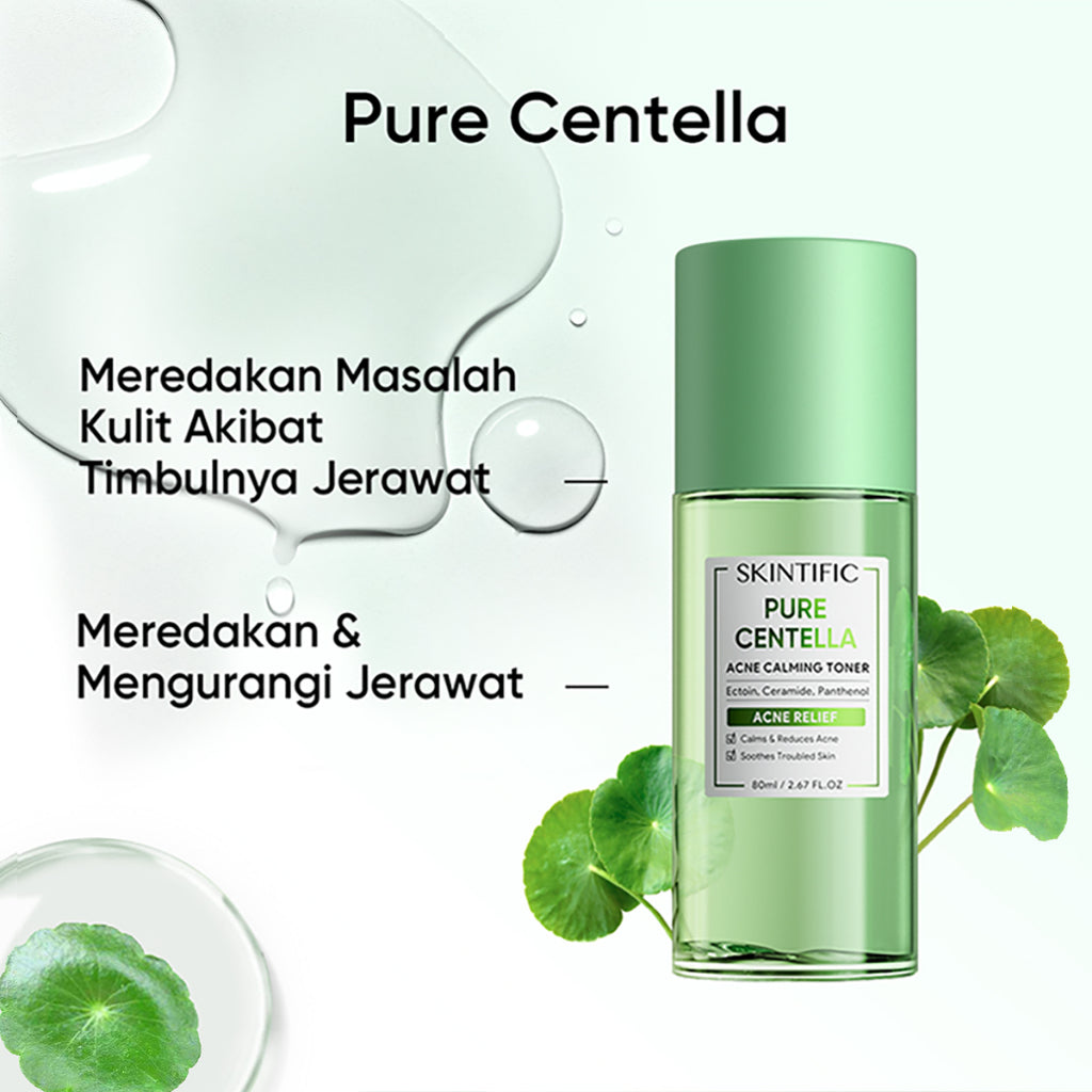 SKINTIFIC Pure Centella Acne Calming Toner - Glow Mates Exclusive