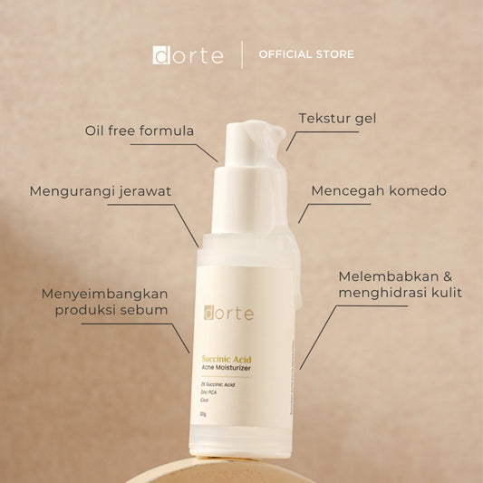 Dorte Succinic Acid Acne Moisturizer - Glow Mates Exclusive