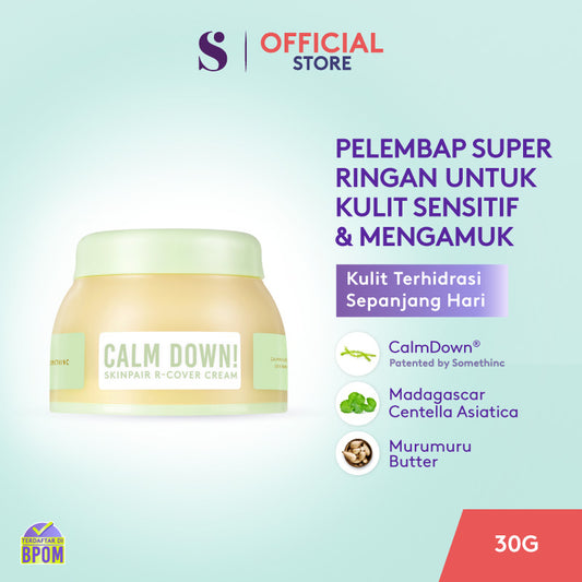 [NEW LAUNCH] SOMETHINC Calm Down! Skinpair R-Cover Cream - (Madagascar Centella Asiatica, Skin Barrier, Kulit Sensitif, Kulit Iritasi)