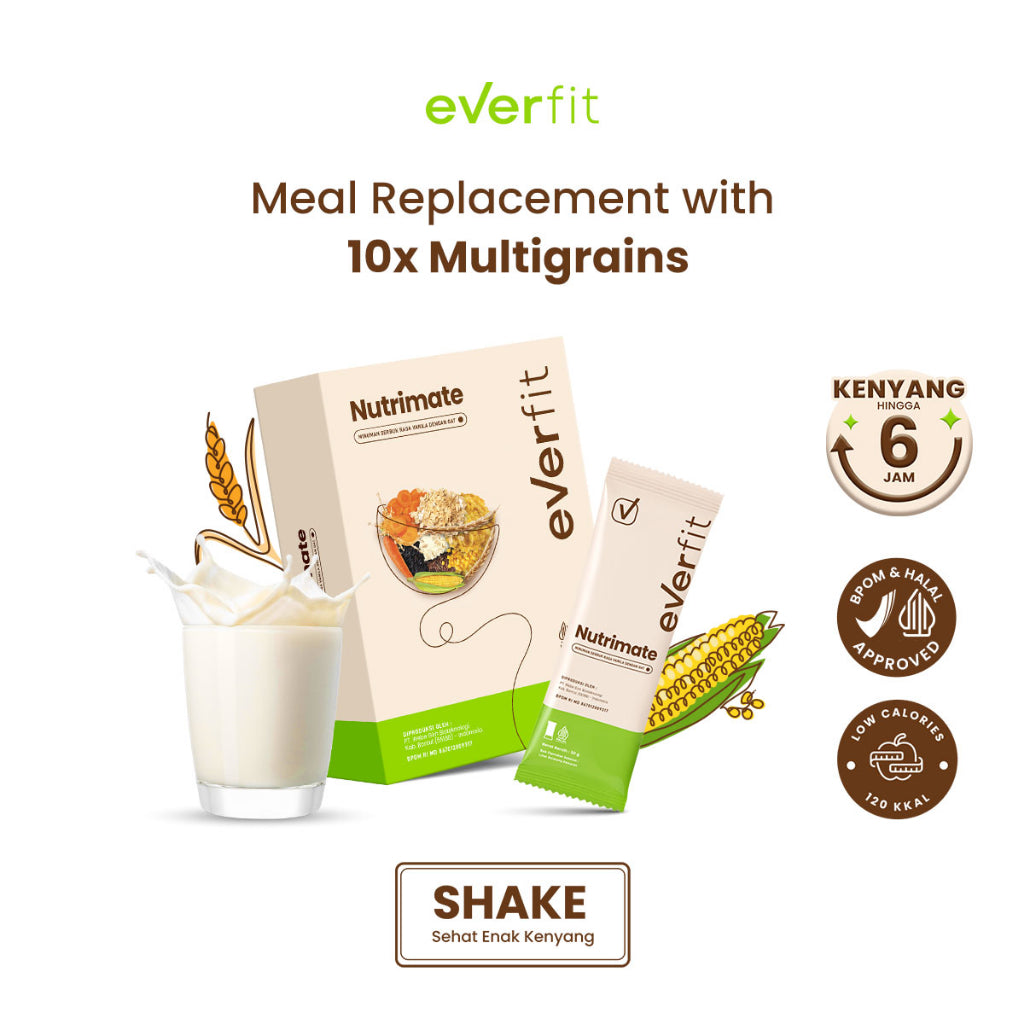 Everfit Nutrimate Meal Replacement dengan Oat - Glow Mates Exclusive