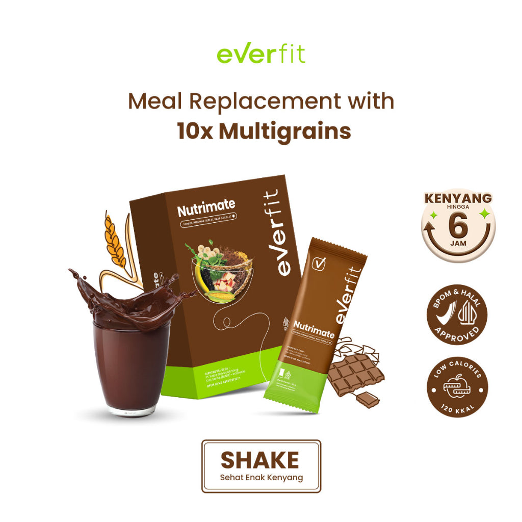 Everfit Nutrimate Meal Replacement dengan Oat - Glow Mates Exclusive