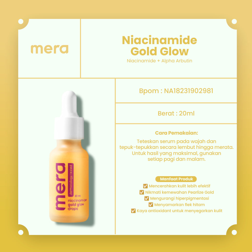 Mera Niacinamide Gold Glow - 4300 Poin GM