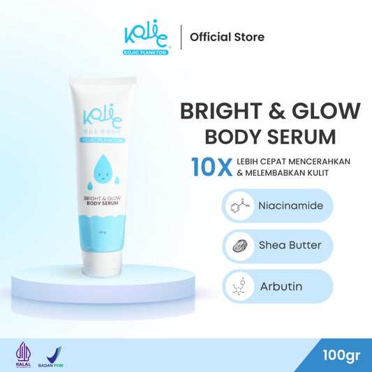 [OFFICIAL] KOJIC PLANKTON SOAP + BRIGHT & GLOW BODY SERUM 100 GR - 400 Poin GM