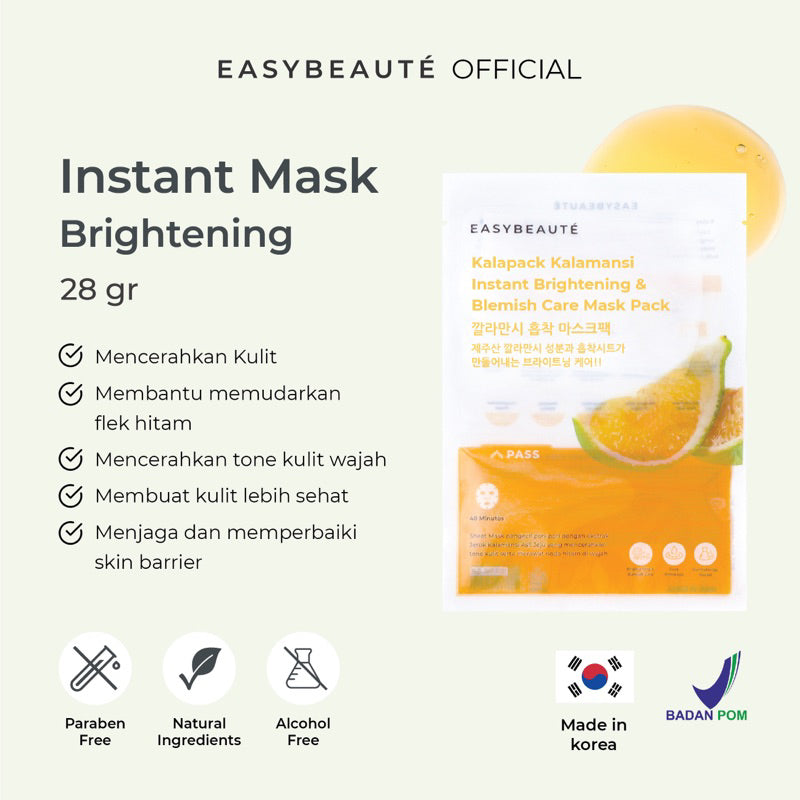 Easybeaute 2 Sheetmask Korean Kalapack - Glow Mates Exclusive