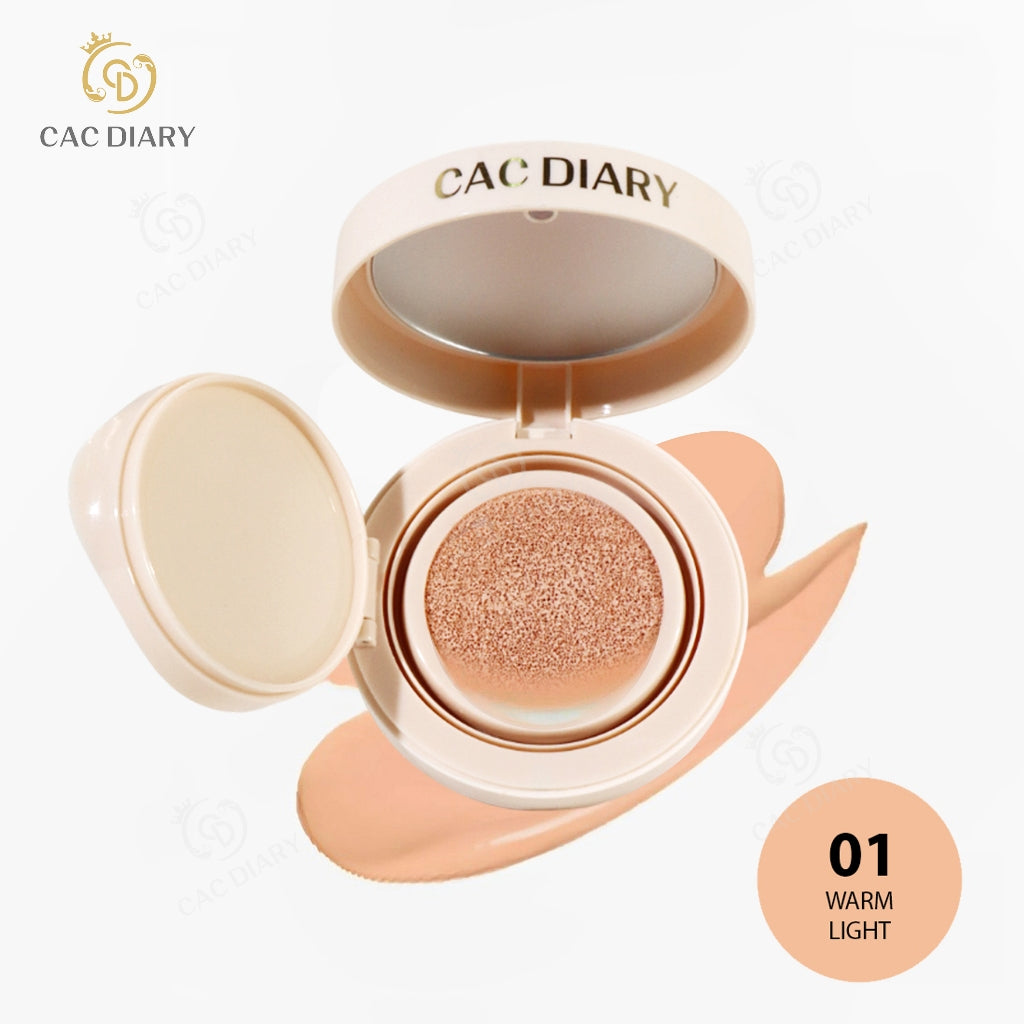 CAD-Cushion Cream 7234 POINT GMCAC DIARY Cushion Cream – Kontrol Minyak, Perlindungan UV, Pencerah Kulit, Tahan Lama 24 Jam