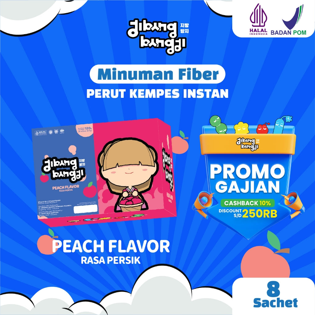 JIBANG BANGJI - Minuman Fiber 1 Box 8 Sachet - 5000 POINT GM