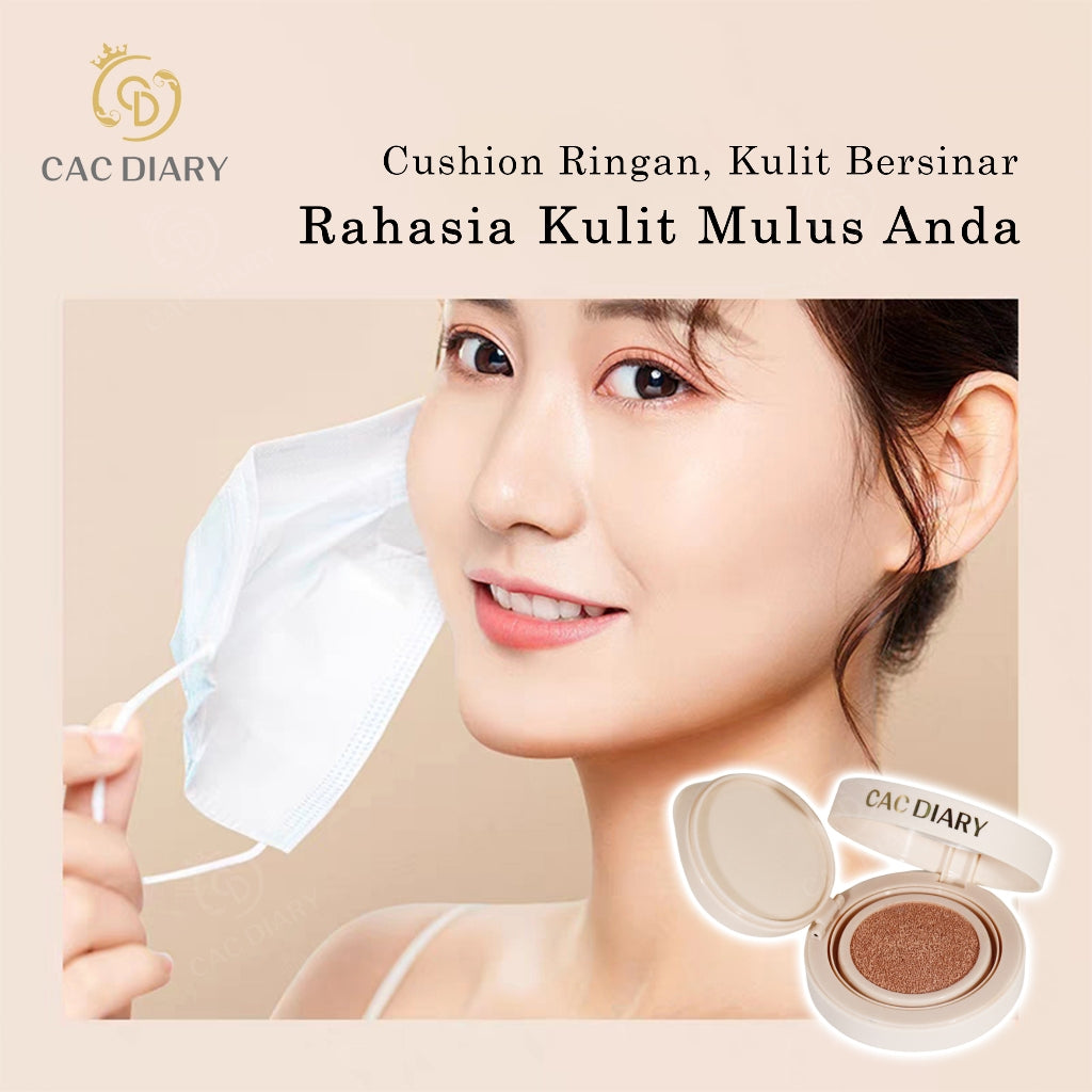 CAD-Cushion Cream 7234 POINT GMCAC DIARY Cushion Cream – Kontrol Minyak, Perlindungan UV, Pencerah Kulit, Tahan Lama 24 Jam