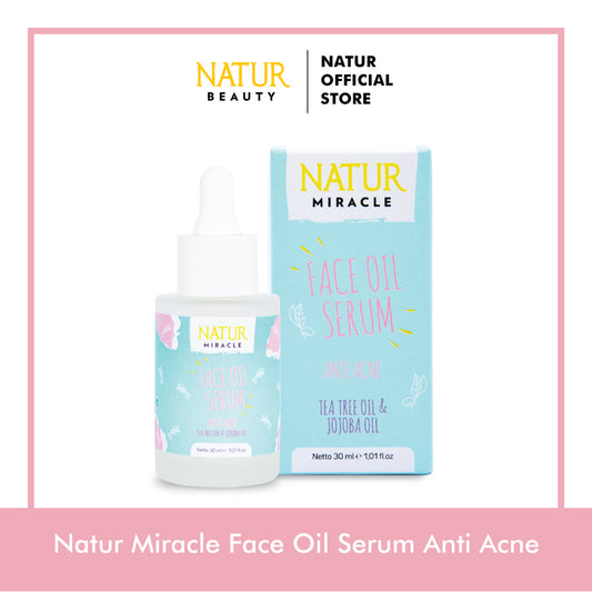 Natur Miracle Anti Acne Face Oil Serum/Cleanser - 3000 Poin GM