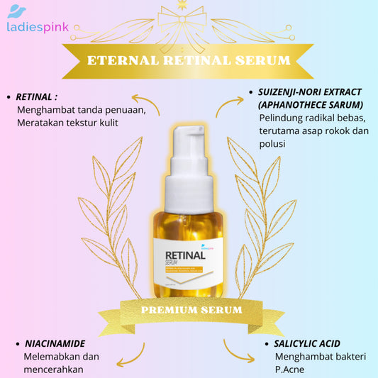 LADIESPINK SKINCARE | ETERNAL RETINAL SERUM/DNA SALMIN SERUM - 5400 POIN GM