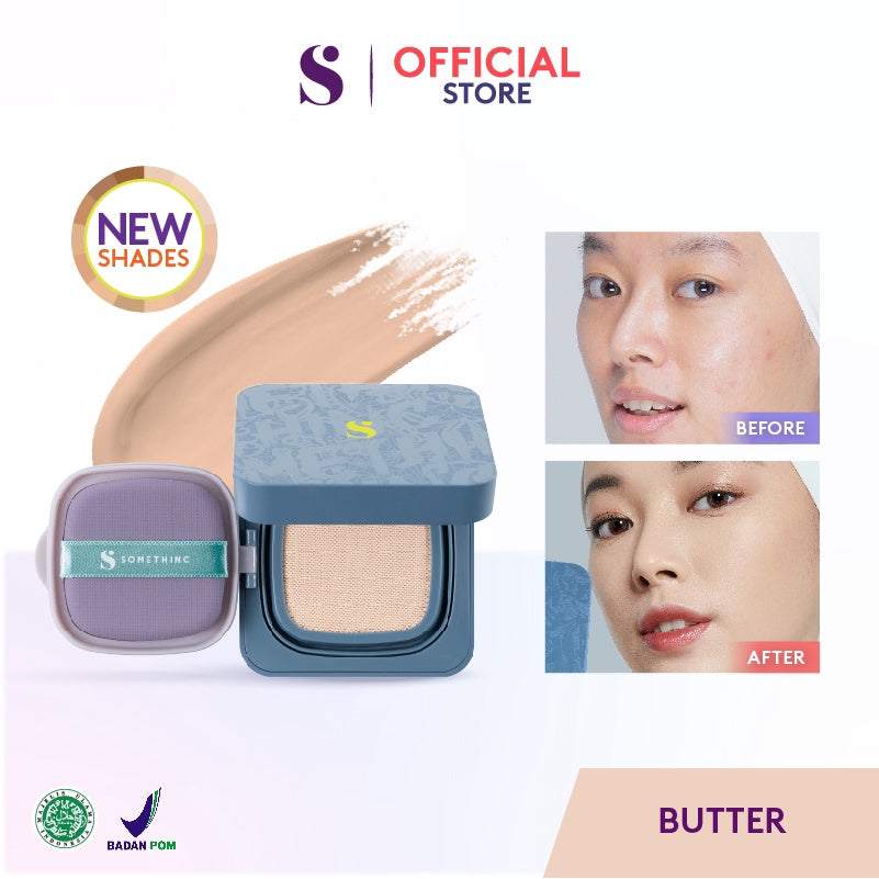 SOMETHINC HOOMAN Breathable UV Cushion Cover SPF 35 PA++++ - Cushion Matte Finish Tidak Menyumbat Pori-Pori