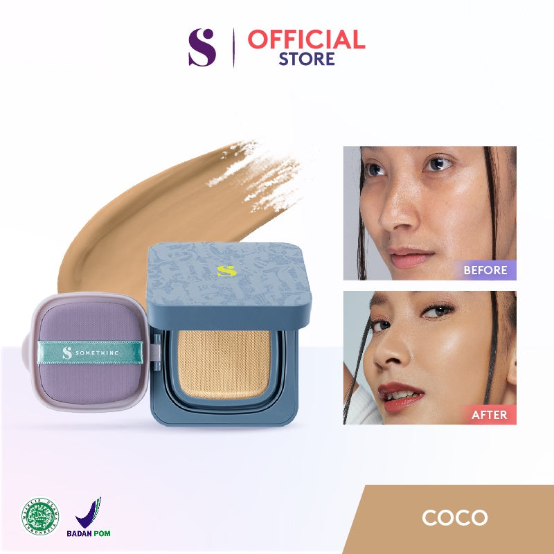 SOMETHINC HOOMAN Breathable UV Cushion Cover SPF 35 PA++++ - Cushion Matte Finish Tidak Menyumbat Pori-Pori