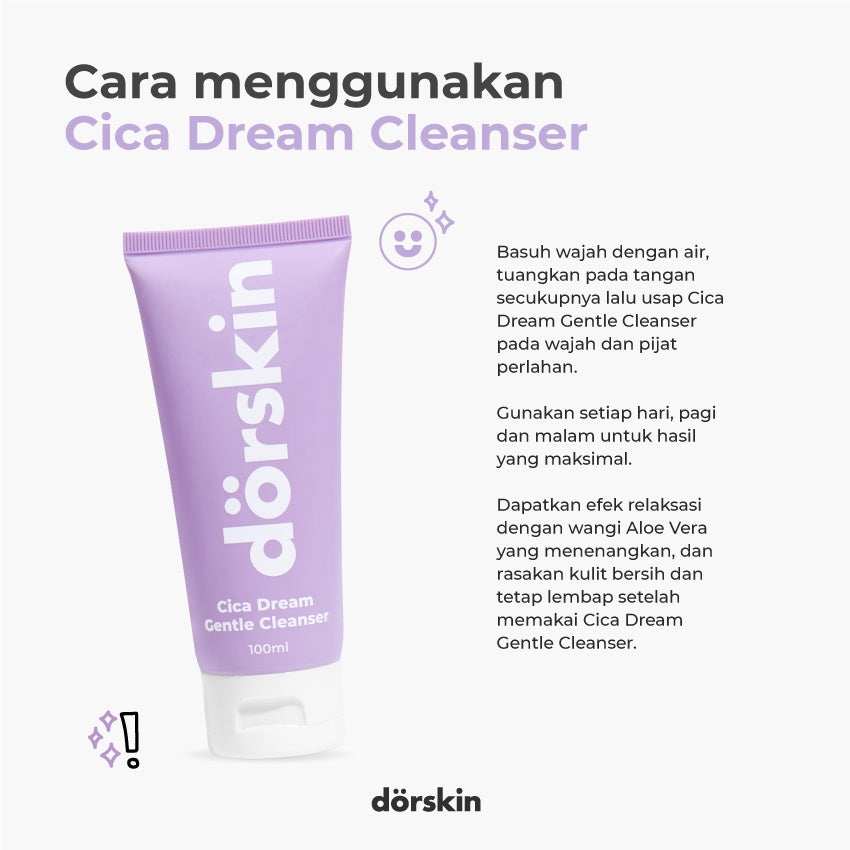 Dorskin Cica Dream Gentle Cleanser - Glow Mates Exclusive