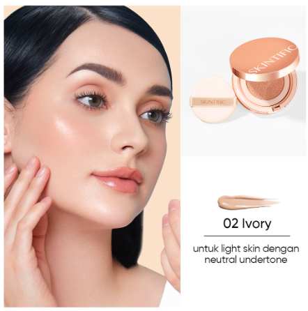 SKINTIFIC Cover All Perfect Air Cushion High Coverage Poreless&Flawless Foundation 24H Long-lasting SPF35 PA++++