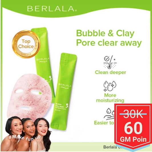 BERLALA Bubble Clay Mask Masker Clay Mask Instant - Glow Mates Exclusive