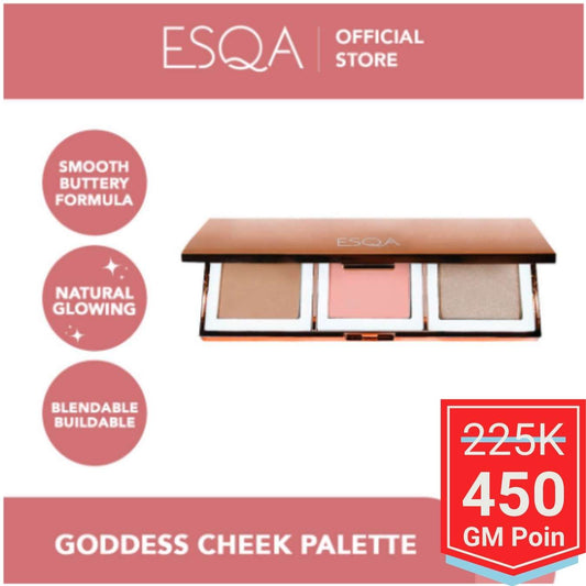 ESQA Trio Goddess Cheek Palette - Glow Mates Exclusive