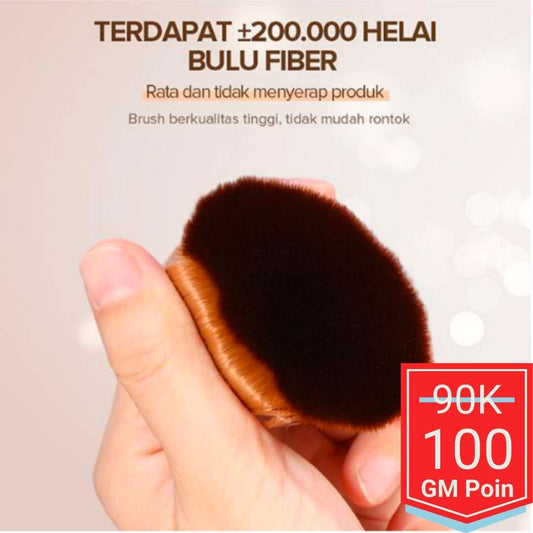 BERLALA FILTER Original Professional Foundation Brush Kuas Make Up BLL09 - Glow Mates Exclusive