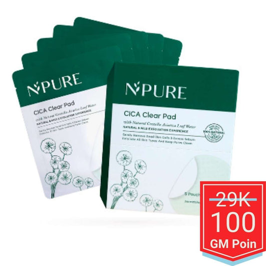 NPURE Acne Clear Pad Cica Sachet Glow Mates Exclusive -