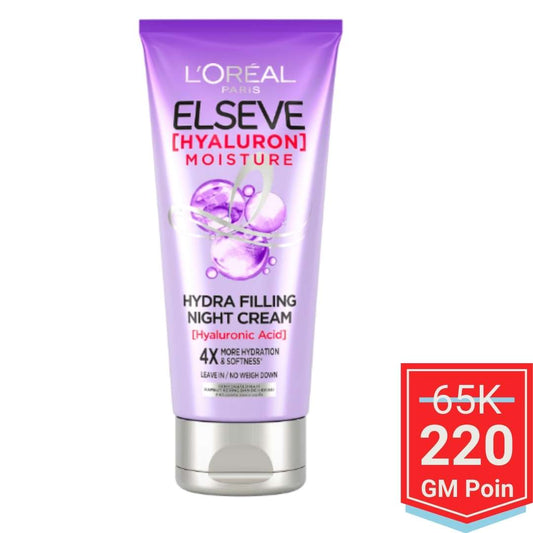 L’Oréal Paris ELSEVE Hyaluron Moisture Hydra Filling Night Cream Glow Mates Excusive-