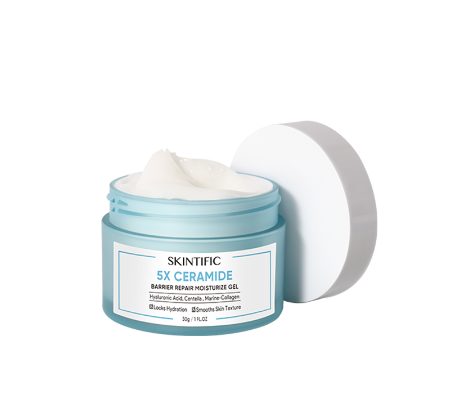 SKINTIFIC 5X Ceramide Barrier Repair Moisture Gel 30g Kulit Sensitif Skintific Moisturizer Face Cream