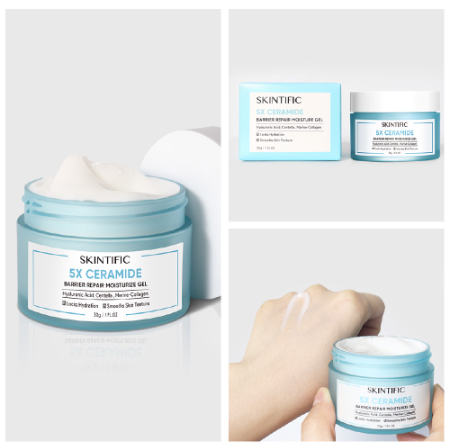 SKINTIFIC 5X Ceramide Barrier Repair Moisture Gel 30g Kulit Sensitif Skintific Moisturizer Face Cream