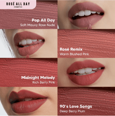 Rosé All Day Lip Mousse Records - Glow Mates