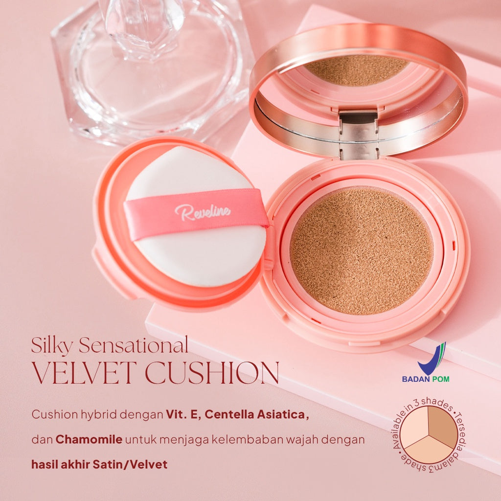 REVELINE Silky Sensational Velvet Cushion - Glow Mates Exclusive