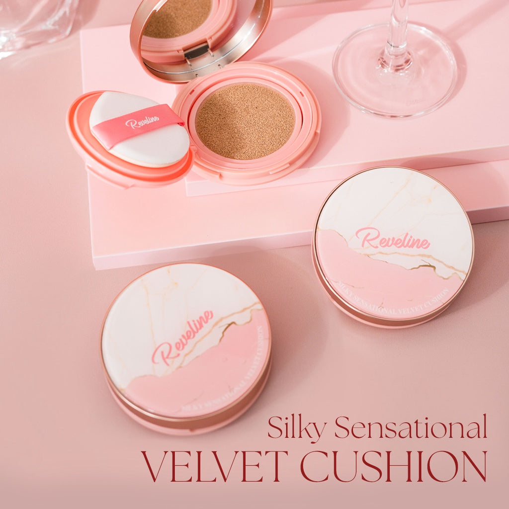 REVELINE Silky Sensational Velvet Cushion - Glow Mates Exclusive